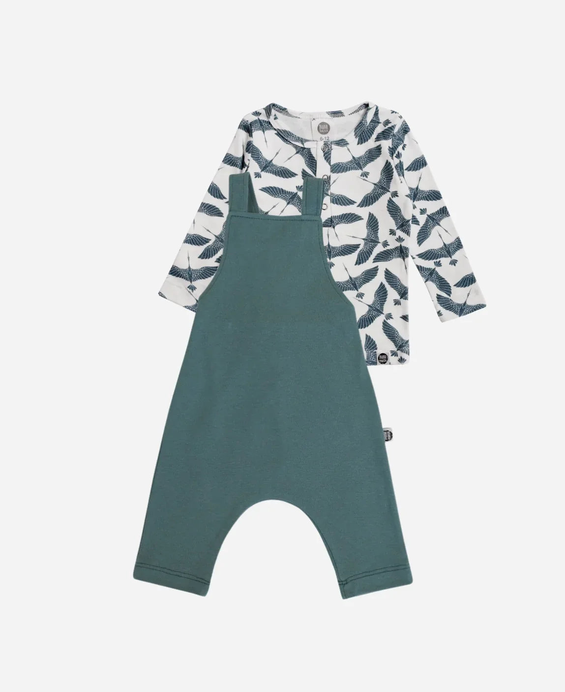 Conjunto Infantil Salopette e Camiseta Longa | Blue Flock