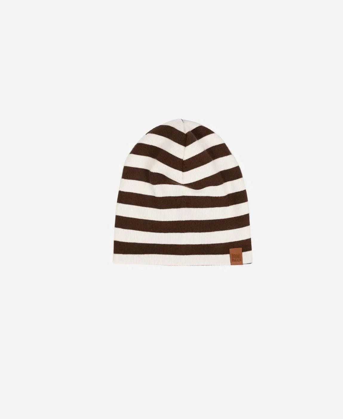 Gorro Infantil Canelado Unissex Listras Marrom e Branco Off - MiniMalista Baby - 0.3, 0.35, b2b, black-friday, com-desconto-mm10, Frio, Menino, Neutro, Unissex, Winter Sale 30% -bebê-minimalista-estiloso