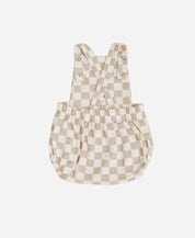 Jardineira de Bebê Unissex | Racer Beige - MiniMalista Baby - 0.3, b2b, Baby, black-friday, Calor, com-desconto-mm10, Menina, Neutro, tab-tam-jardineiras, Unissex, Verão -bebê-minimalista-estiloso