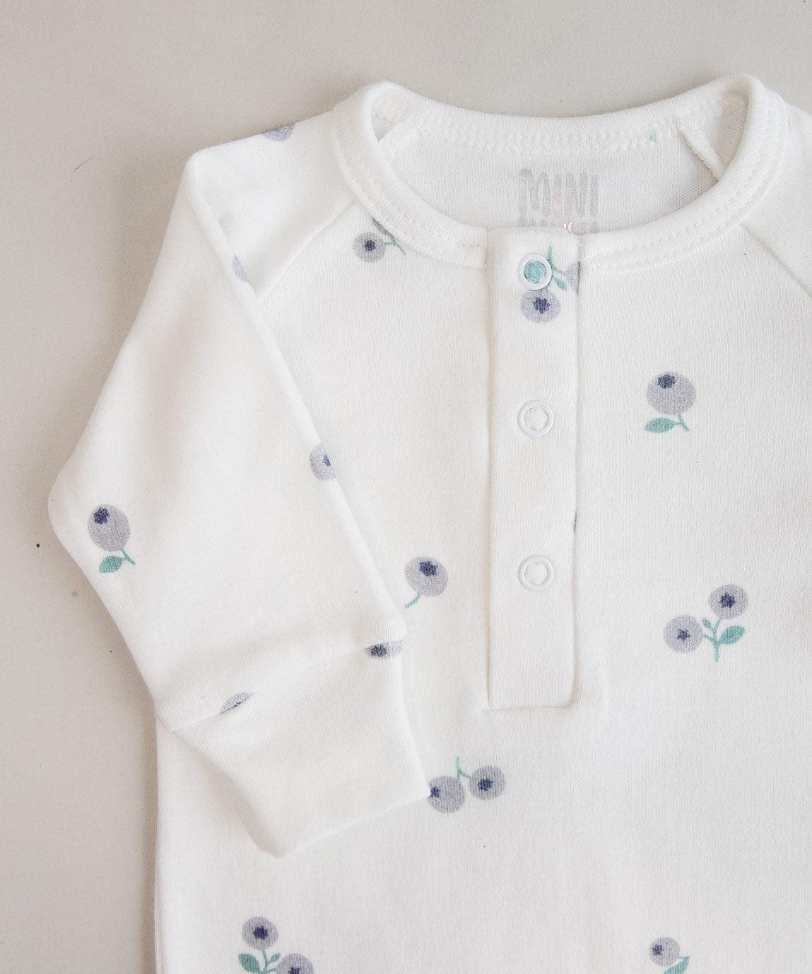 Macacão de Bebê Raglan Botões Unissex | Blueberry - MiniMalista Baby - 0.3, 2macacoespor199, b2b, Baby, black-friday, com-desconto-mm10, Meia Estação, Menino, Neutro, tab-tam-mac-botões, Unissex -bebê-minimalista-estiloso