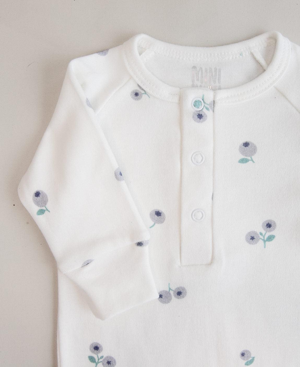 Macacão de Bebê Raglan Botões Unissex | Blueberry - MiniMalista Baby - 0.3, 2macacoespor199, b2b, Baby, black-friday, com-desconto-mm10, Meia Estação, Menino, Neutro, tab-tam-mac-botões, Unissex -bebê-minimalista-estiloso