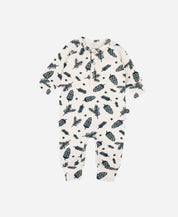 Macacão de Bebê Raglan Botões Unissex | Pine Cones - MiniMalista Baby - 0, 2macacoespor199, b2b, Baby, Christmas, com-desconto-mm10, Meia Estação, Menino, natal, SALE-FINAL, tab-tam-mac-botões, Xmas -bebê-minimalista-estiloso