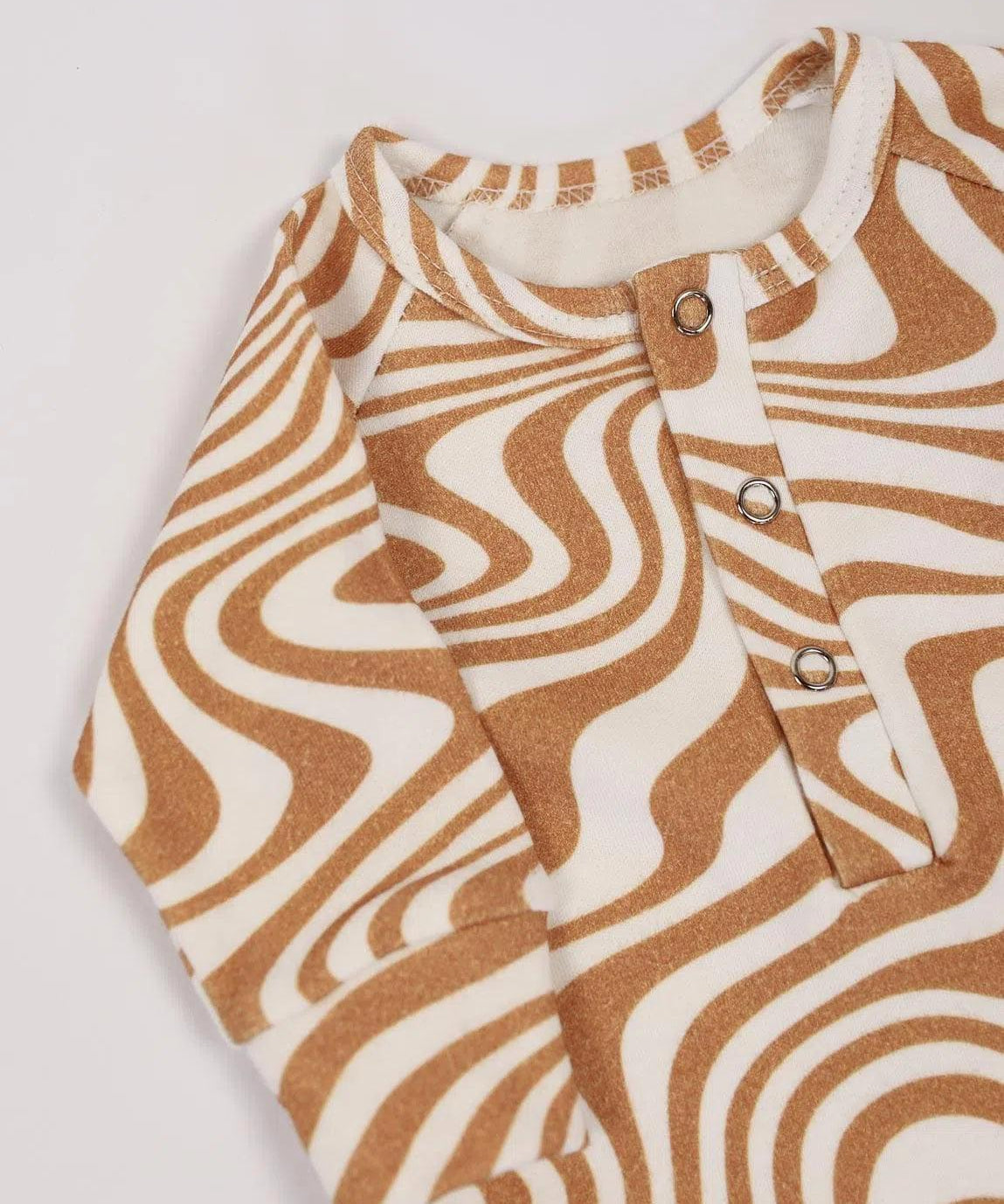 Macacão de Bebê Raglan Botões Unissex | Swirl - MiniMalista Baby - 0.35, 2macacoespor199, b2b, Baby, black-friday, com-desconto-mm10, Meia Estação, Menino, tab-tam-mac-botões -bebê-minimalista-estiloso