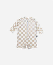 Macaquinho de Praia Estampado UV50+ | Racer Beige - MiniMalista Baby - 0, b2b, Baby, Calor, com-desconto-mm10, Menina, Neutro, tab-tam-macaquinho-praia, Unissex, Verão -bebê-minimalista-estiloso