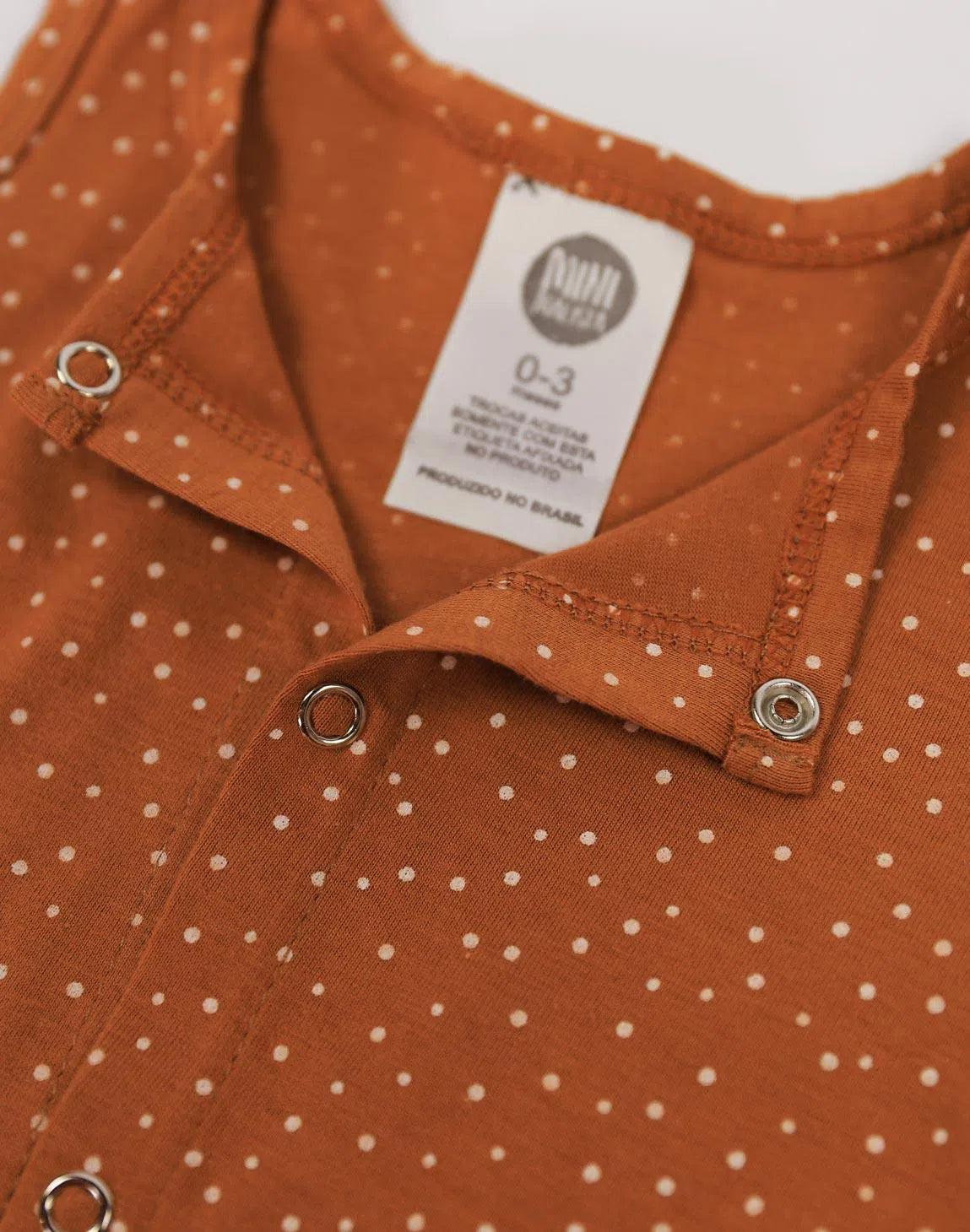 Macaquinho de Verão Botões Regata Unissex | Bolinhas Outono - MiniMalista Baby - 0.3, b2b, Baby, black-friday, Calor, com-desconto-mm10, Kids, Menina, tab-tam-macaquinho-tank-romper, Verão -bebê-minimalista-estiloso