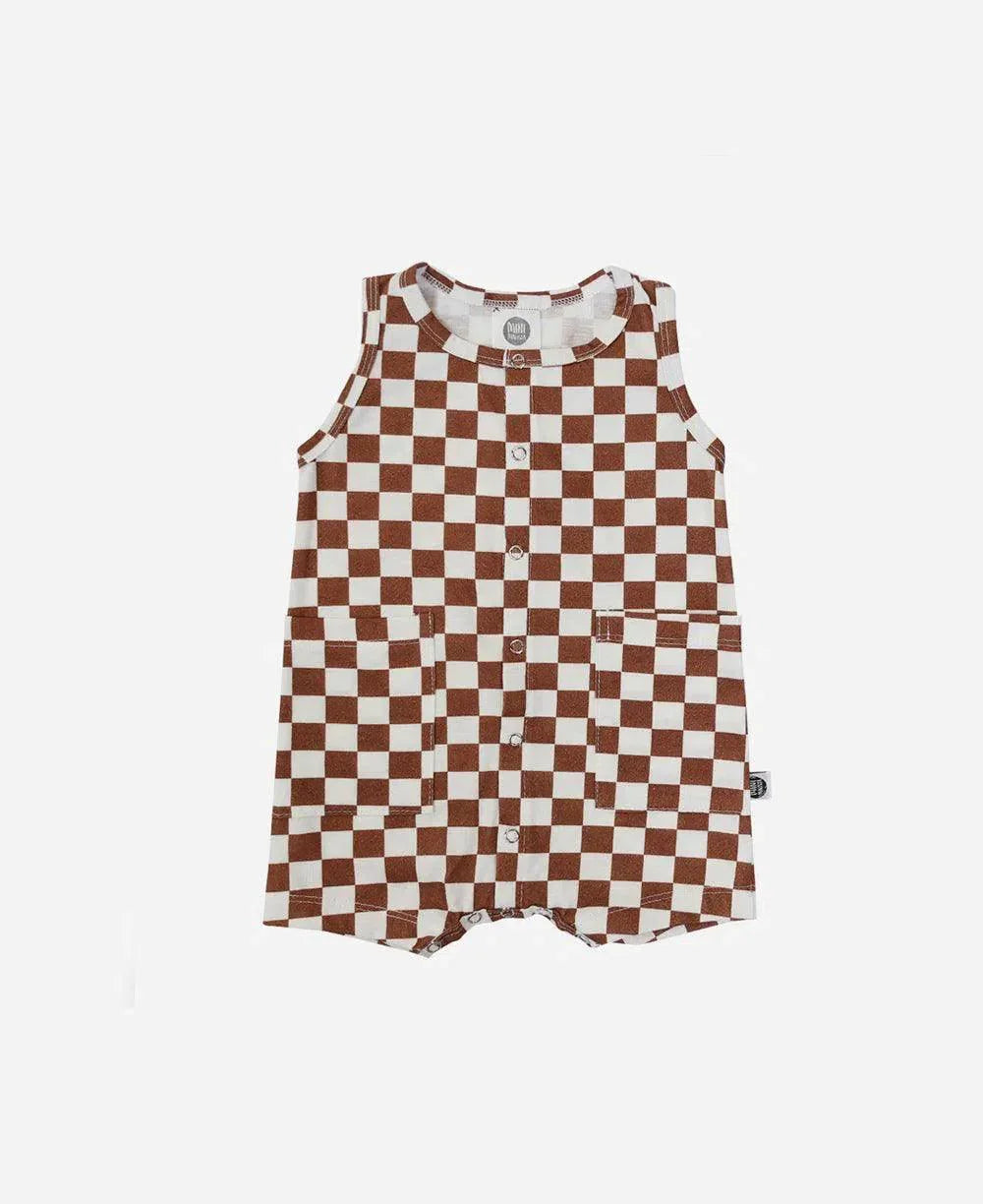 Macaquinho de Verão Botões Regata Unissex | Racer Oak - MiniMalista Baby - 0.3, b2b, Baby, black-friday, Calor, com-desconto-mm10, Kids, Menino, Neutro, tab-tam-macaquinho-tank-romper, Unissex, Verão -bebê-minimalista-estiloso