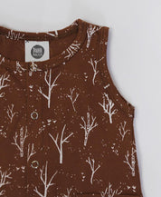 Macaquinho de Verão Botões Regata Unissex | Twig - MiniMalista Baby - 0.3, 0.4, b2b, Baby, black-friday, Calor, com-desconto-mm10, Kids, Marrom, Menino, tab-tam-macaquinho-tank-romper, Tons Terrosos, Verão -bebê-minimalista-estiloso