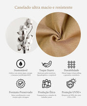 Macacão Bebê Canelado Botões Unissex | Liso Goldie