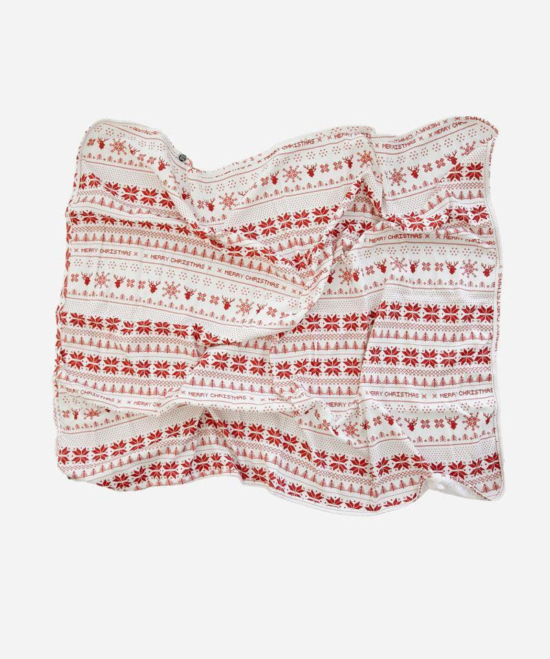 Manta de Malha de Algodão para Bebês | Xmas Tricot - MiniMalista Baby - 0, b2b, Baby, Christmas, com-desconto-mm10, Meia Estação, Menina, Natal, Neutro, tab-tam-manta, Unissex, Xmas -bebê-minimalista-estiloso