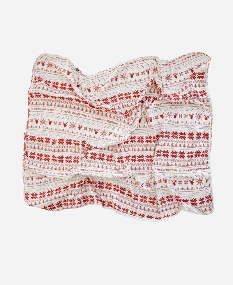 Manta de Malha de Algodão para Bebês | Xmas Tricot - MiniMalista Baby - 0, b2b, Baby, Christmas, com-desconto-mm10, Meia Estação, Menina, Natal, Neutro, tab-tam-manta, Unissex, Xmas -bebê-minimalista-estiloso