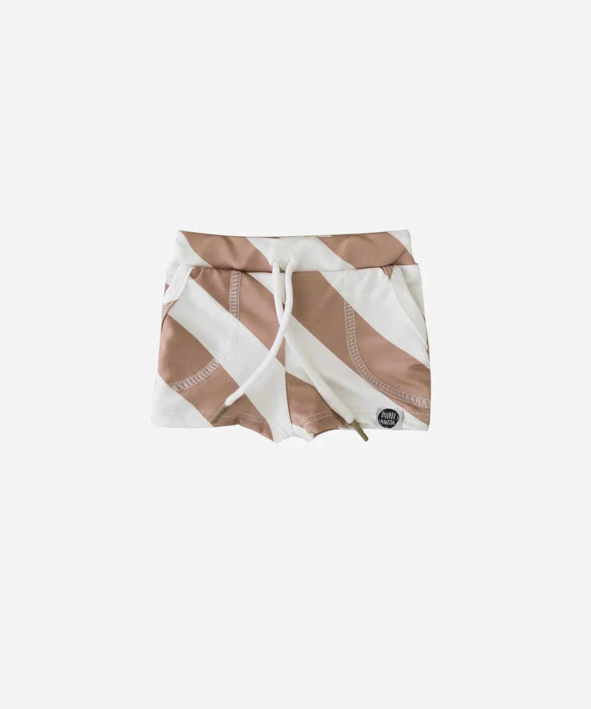 Sunga Infantil Estampado UV50+ | Listras Diagonais Bege - MiniMalista Baby - 0, b2b, Baby, Calor, com-desconto-mm10, Kids, Menino, Neutro, new, Unissex, Verão -bebê-minimalista-estiloso