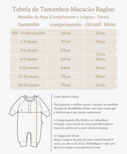 Macacão de Bebê Raglan Botões Unissex | Pine Cones