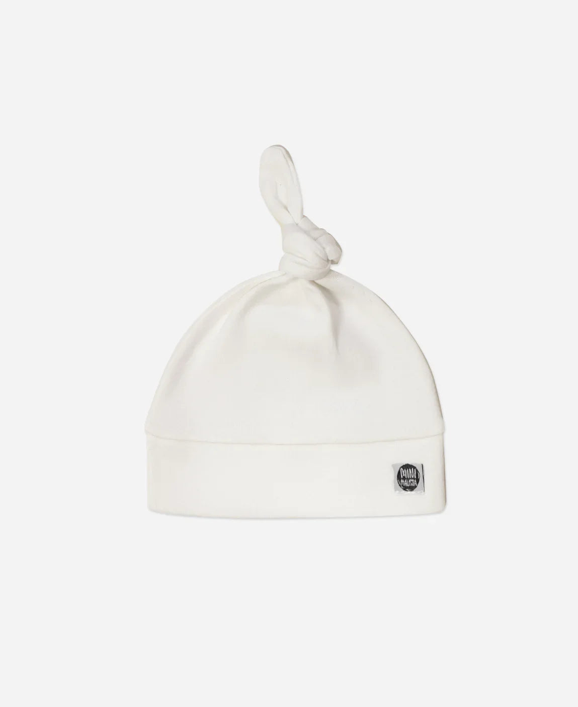 Touca Nó Recém-Nascido Unissex | Liso Branco Off
