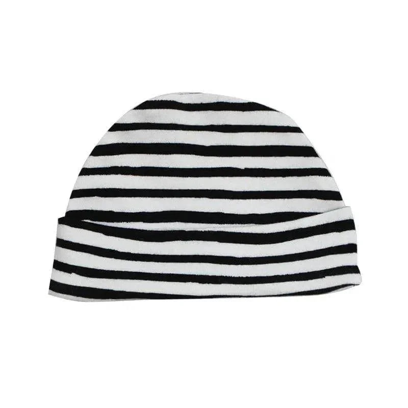 Touca de Bebê Unissex Listrinhas Borradas - MiniMalista Baby - 0.3, 0.45, b2b, Baby, black-friday, Meia Estação, Menino, Neutro, outlet, tab-tam-touca-bebe, Unissex -bebê-minimalista-estiloso