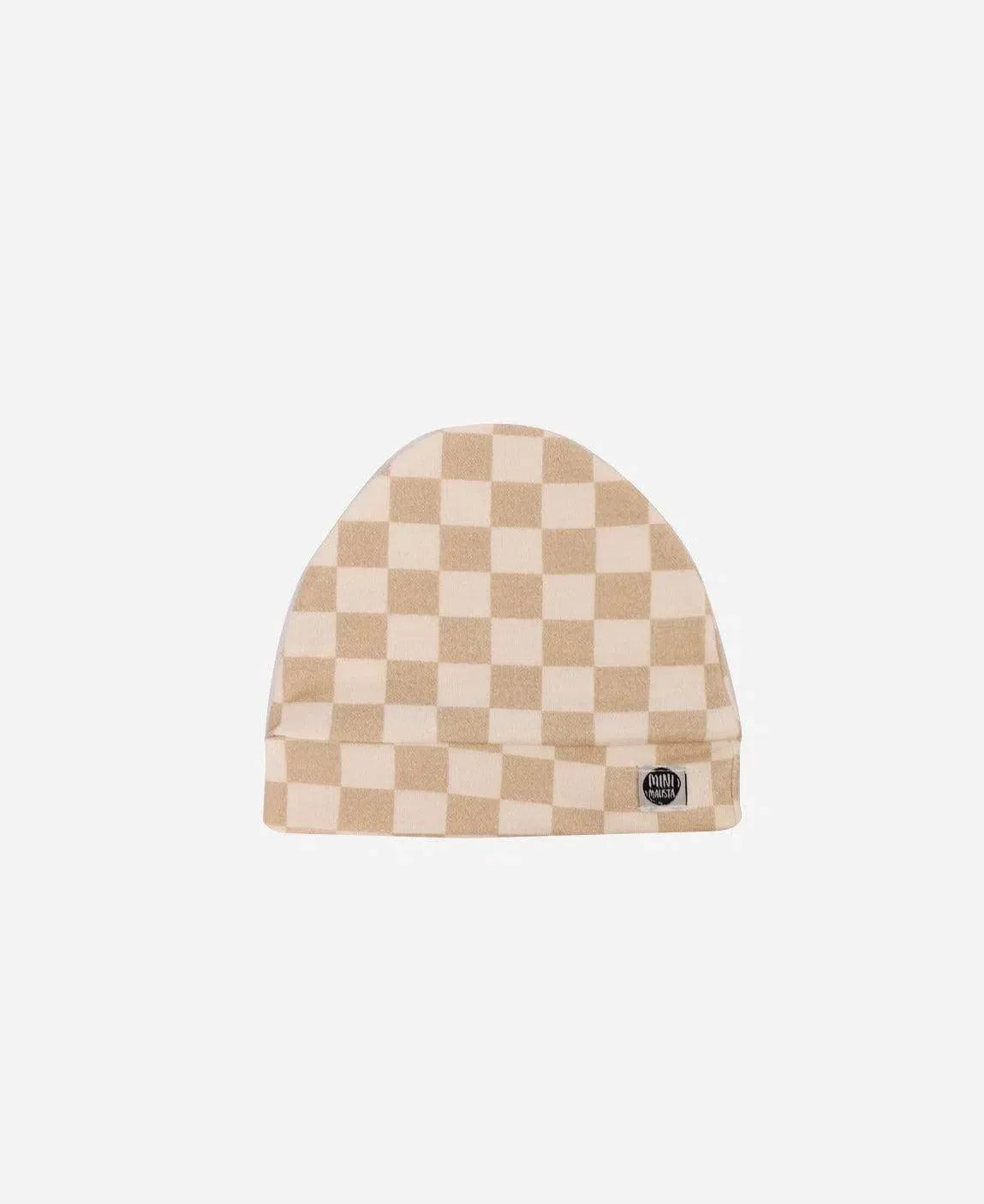 Touca de Bebê Unissex | Racer Beige - MiniMalista Baby - 0.3, b2b, Baby, black-friday, com-desconto-mm10, Meia Estação, Menina, Neutro, tab-tam-touca-bebe, Unissex -bebê-minimalista-estiloso