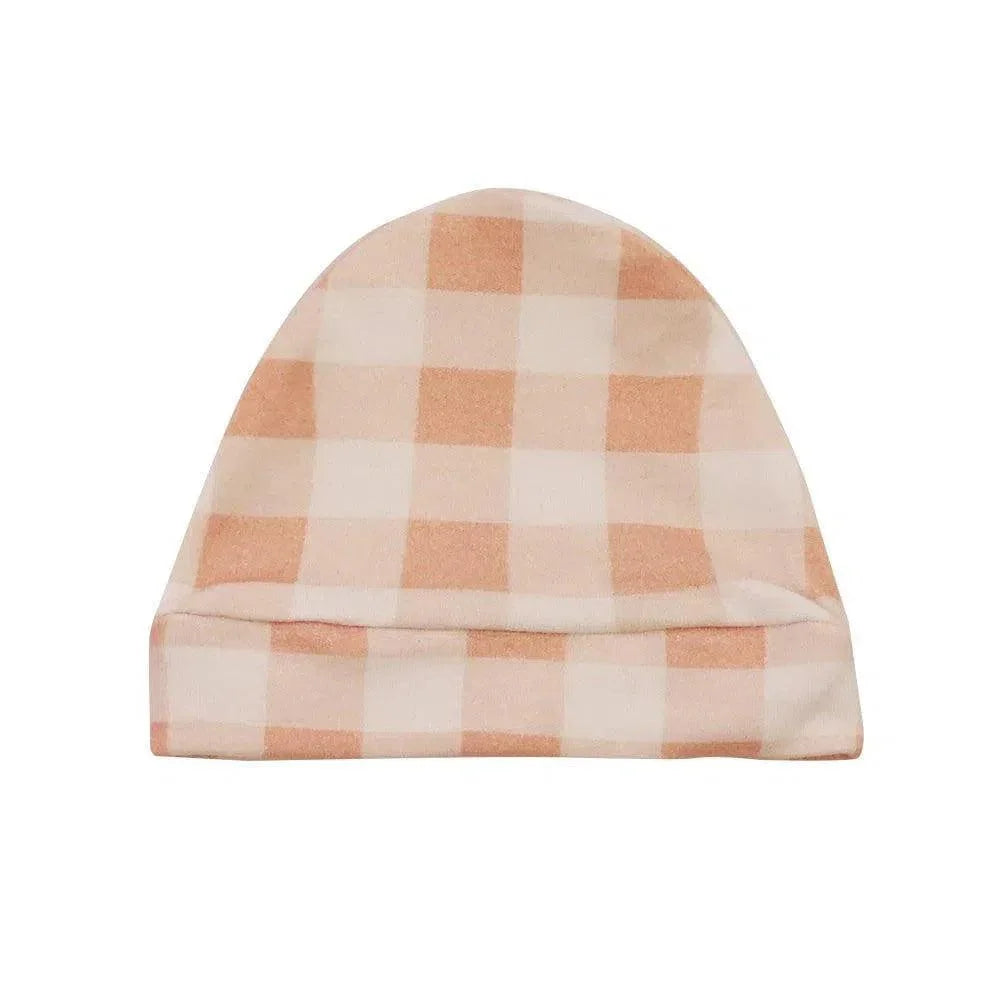 Touca de Bebê Unissex | Vichy Rose - MiniMalista Baby - 0.3, b2b, Baby, black-friday, Meia Estação, Menina, outlet, SALE-FINAL, tab-tam-touca-bebe -bebê-minimalista-estiloso