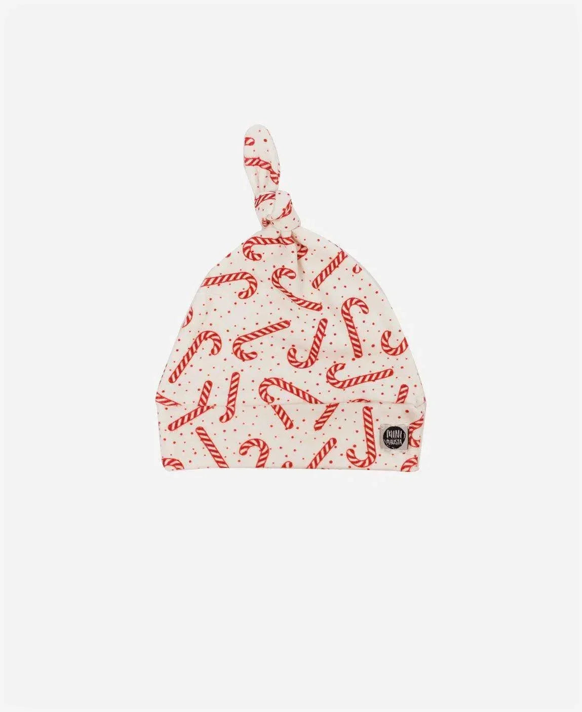 Touca Nó Recém-Nascido Unissex | Candy Cane - MiniMalista Baby - 0, b2b, Baby, Christmas, com-desconto-mm10, Meia Estação, Menina, natal, Neutro, tab-tam-touca-nó, Unissex, Xmas -bebê-minimalista-estiloso