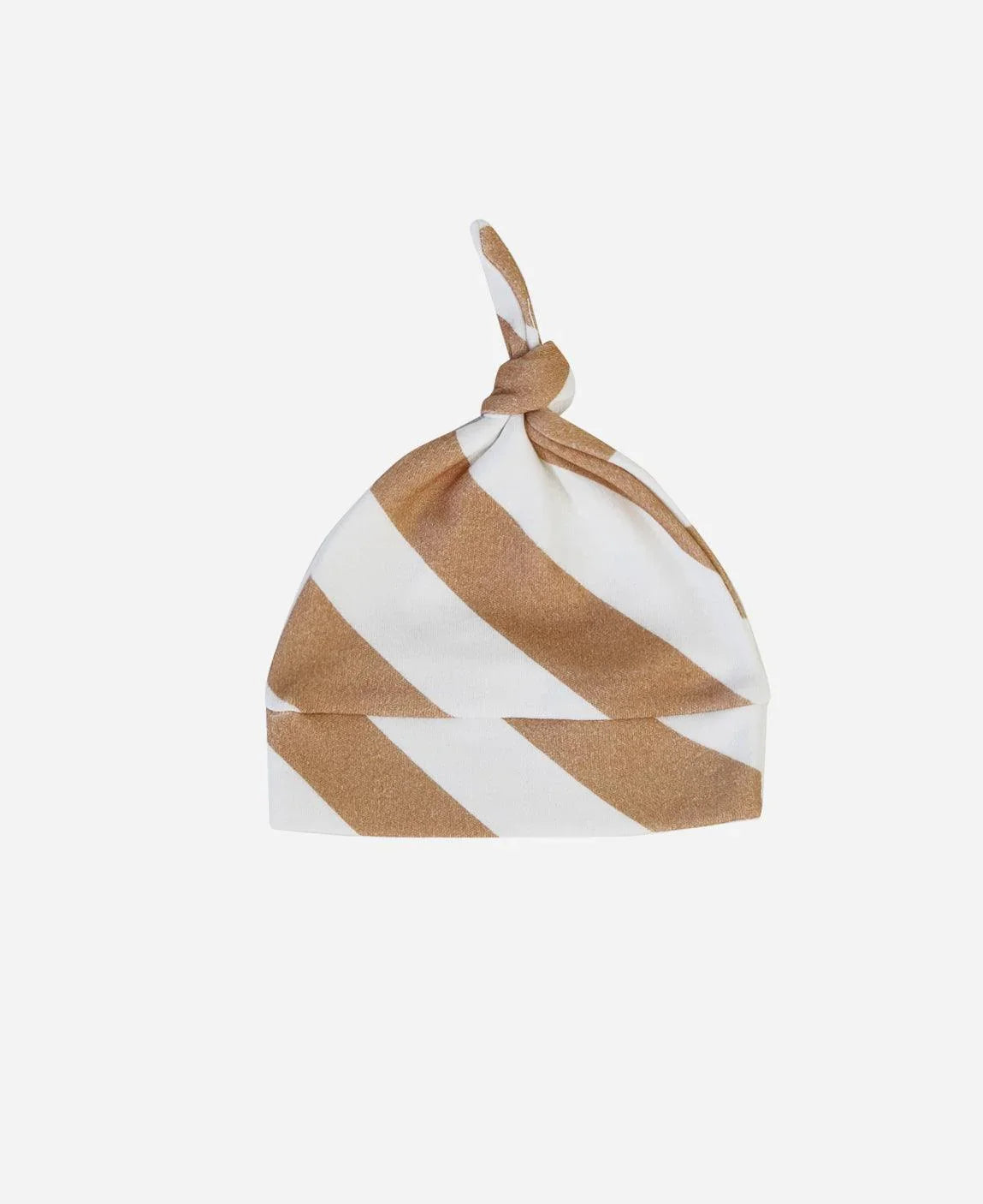 Touca Nó Recém-Nascido Unissex | Listras Diagonais Bege - MiniMalista Baby - 0.2, b2b, Baby, black-friday, com-desconto-mm10, Meia Estação, Menino, Neutro, new, tab-tam-touca-nó, Unissex -bebê-minimalista-estiloso