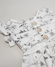 Vestido de Verão Babado Infantil | Village - MiniMalista Baby - 0, b2b, Calor, Christmas, com-desconto-mm10, Kids, Menina, minime, natal, tab-tam-vestido-manga-curta, Verão, Xmas -bebê-minimalista-estiloso