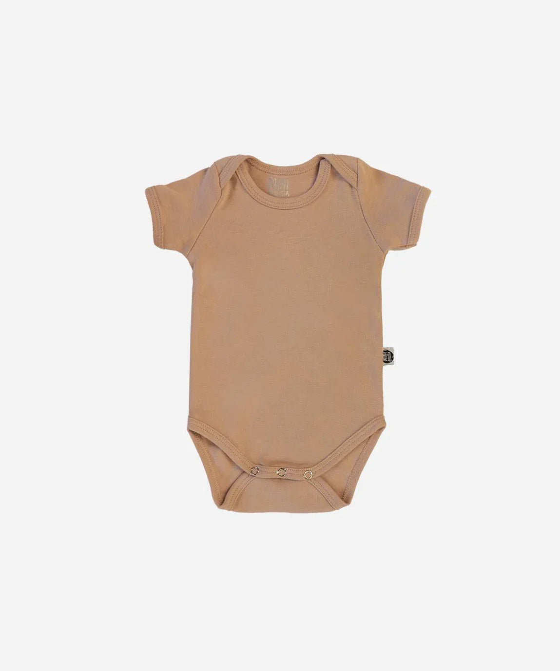 Body de Bebê Manga Curta Unissex MiniMalista | Liso Cinnamon - MiniMalista Baby - 0.2, b2b, Baby, black-friday, com-desconto-mm10, Meia Estação, Menina, Menino, Neutro, tab-tam-body-curto, Unissex -bebê-minimalista-estiloso