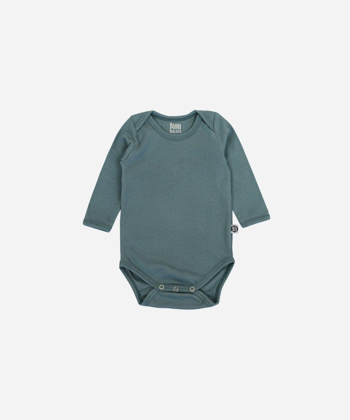 Body de Bebê Manga Longa Unissex MiniMalista | Liso Goblin Blue - MiniMalista Baby - 0.3, b2b, Baby, black-friday, com-desconto-mm10, Frio, Menino, new, tab-tam-body-manga-longa, Winter Sale 30% -bebê-minimalista-estiloso