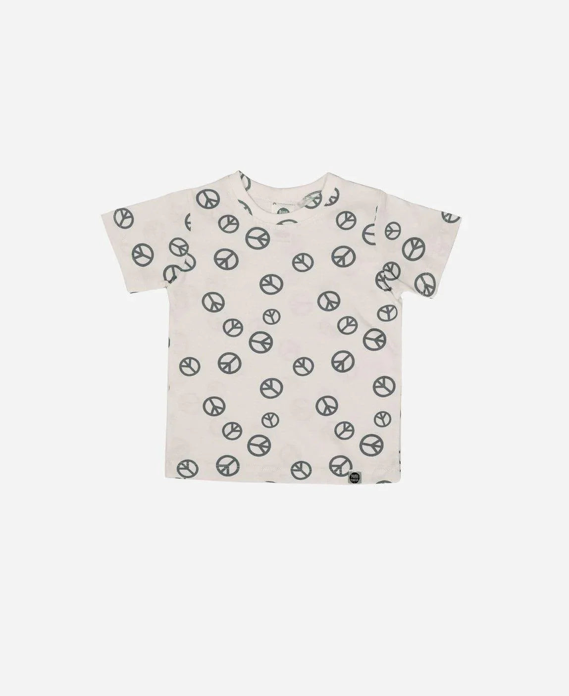 Camiseta Infantil Manga Curta Unissex | Peace and Love - MiniMalista Baby - 0.3, b2b, black-friday, com-desconto-mm10, Kids, Meia Estação, Menino, tab-tam-camiseta-manga-curta -bebê-minimalista-estiloso