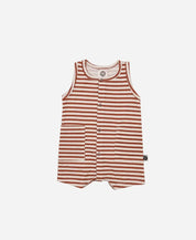 Macaquinho de Verão Botões Regata Unissex | Listrinhas Chutney - MiniMalista Baby - 0.3, 0.45, b2b, Baby, black-friday, Calor, com-desconto-mm10, Kids, Menino, Neutro, new, tab-tam-macaquinho-tank-romper, Unissex, Verão -bebê-minimalista-estiloso