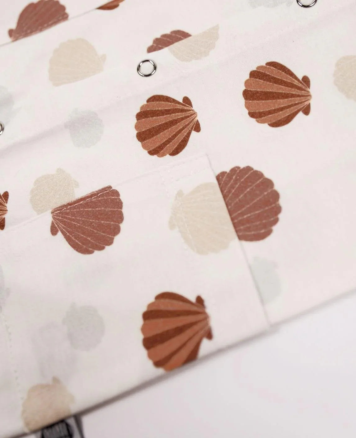 Macaquinho de Verão Botões Regata Unissex | Seashell - MiniMalista Baby - 0.3, b2b, Baby, black-friday, Calor, com-desconto-mm10, Kids, Menina, Menino, Neutro, tab-tam-macaquinho-tank-romper, Unissex, Verão -bebê-minimalista-estiloso