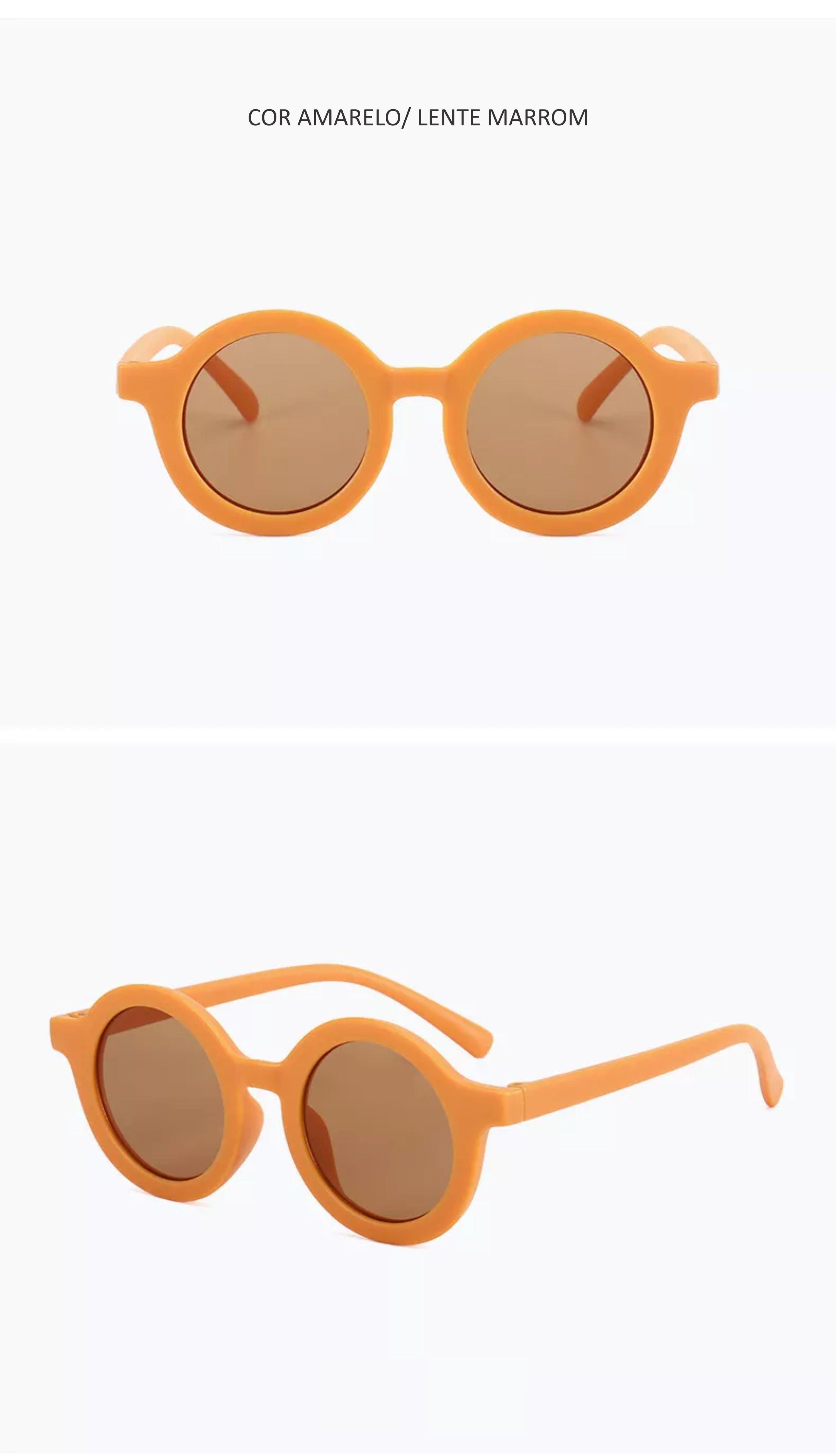 Óculos de Sol Infantil MiniMalista Mostarda - MiniMalista Baby - Meia Estação, Menino, Neutro, Unissex -bebê-minimalista-estiloso