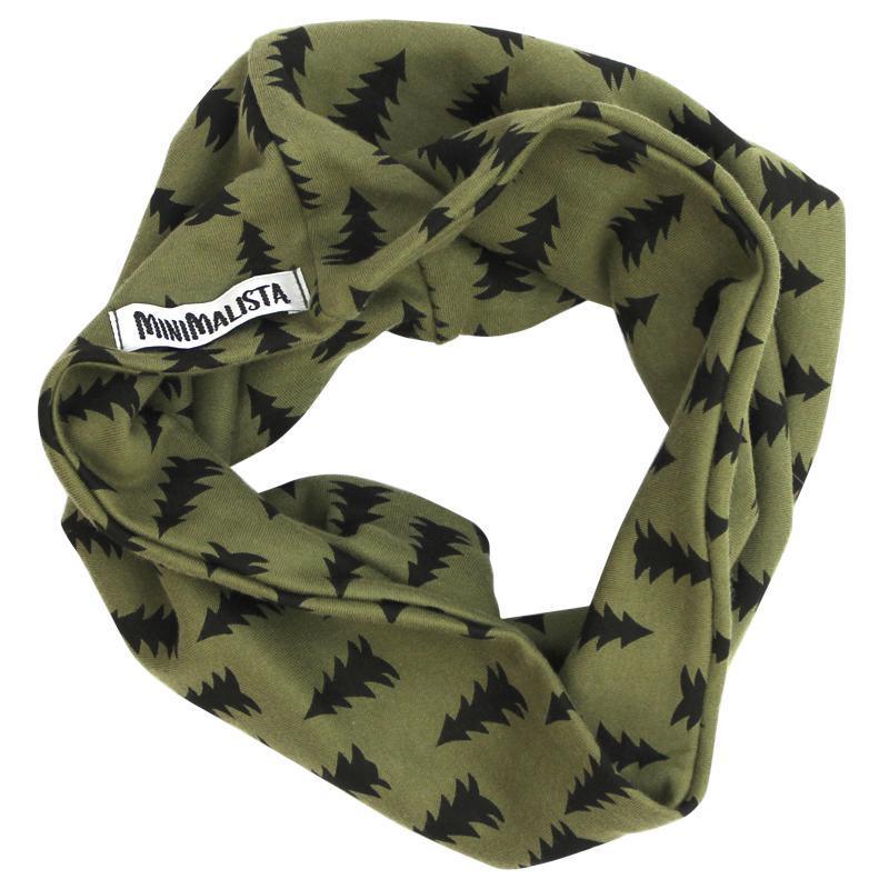 Scarf Infantil Unissex Pinheiros Oliva - MiniMalista Baby - 0.3, 0.5, b2b, black-friday, Frio, Menina, Menino, outlet, SALE-FINAL -bebê-minimalista-estiloso