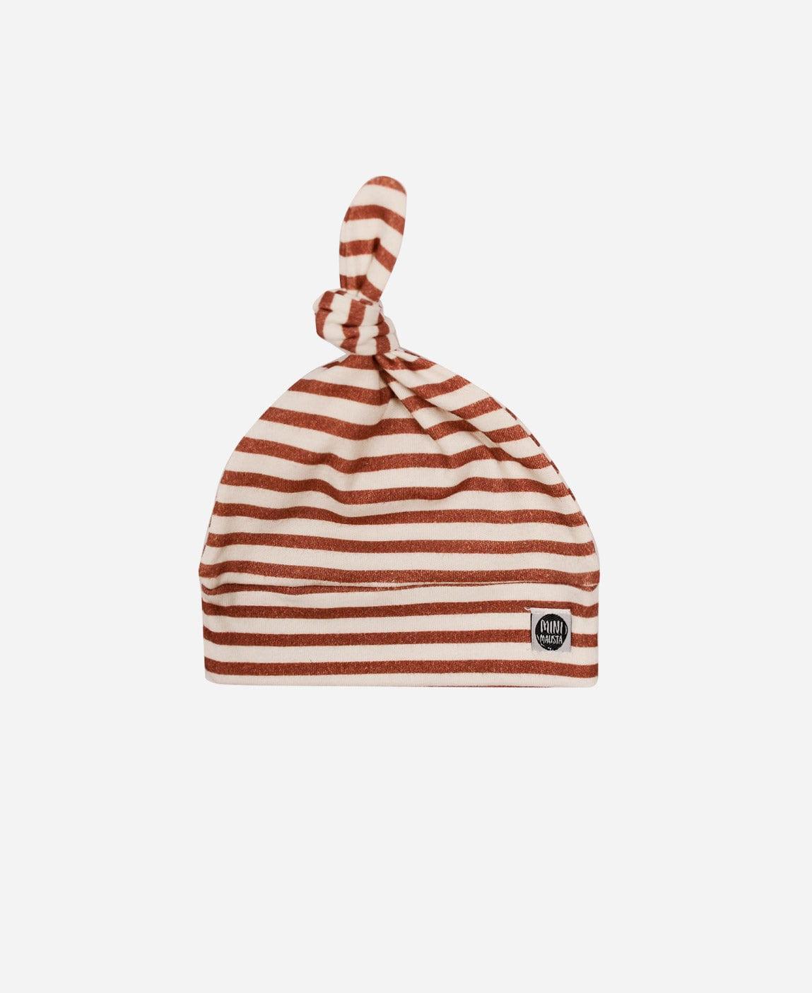 Touca Nó Recém-Nascido Unissex | Listrinhas Chutney - MiniMalista Baby - 0.3, 0.45, b2b, Baby, black-friday, com-desconto-mm10, Meia Estação, Menino, Neutro, new, tab-tam-touca-nó, Unissex -bebê-minimalista-estiloso