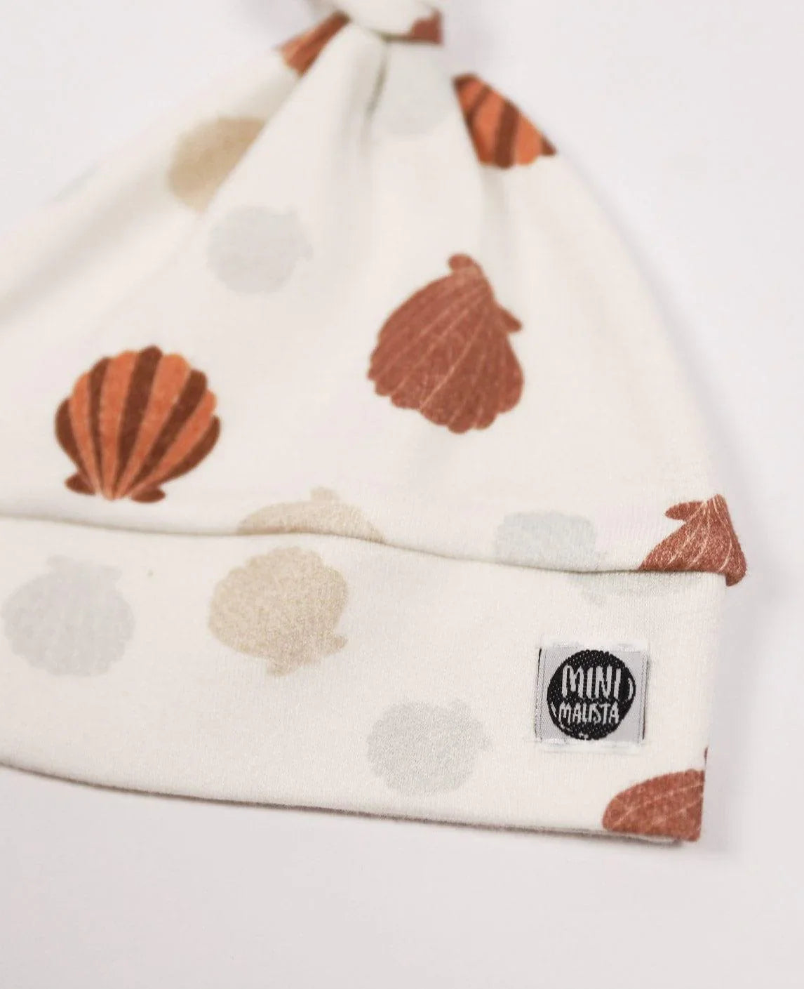 Touca Nó Recém-Nascido Unissex | Seashell - MiniMalista Baby - 0.3, b2b, Baby, black-friday, com-desconto-mm10, Meia Estação, Menina, Neutro, tab-tam-touca-nó, Unissex -bebê-minimalista-estiloso