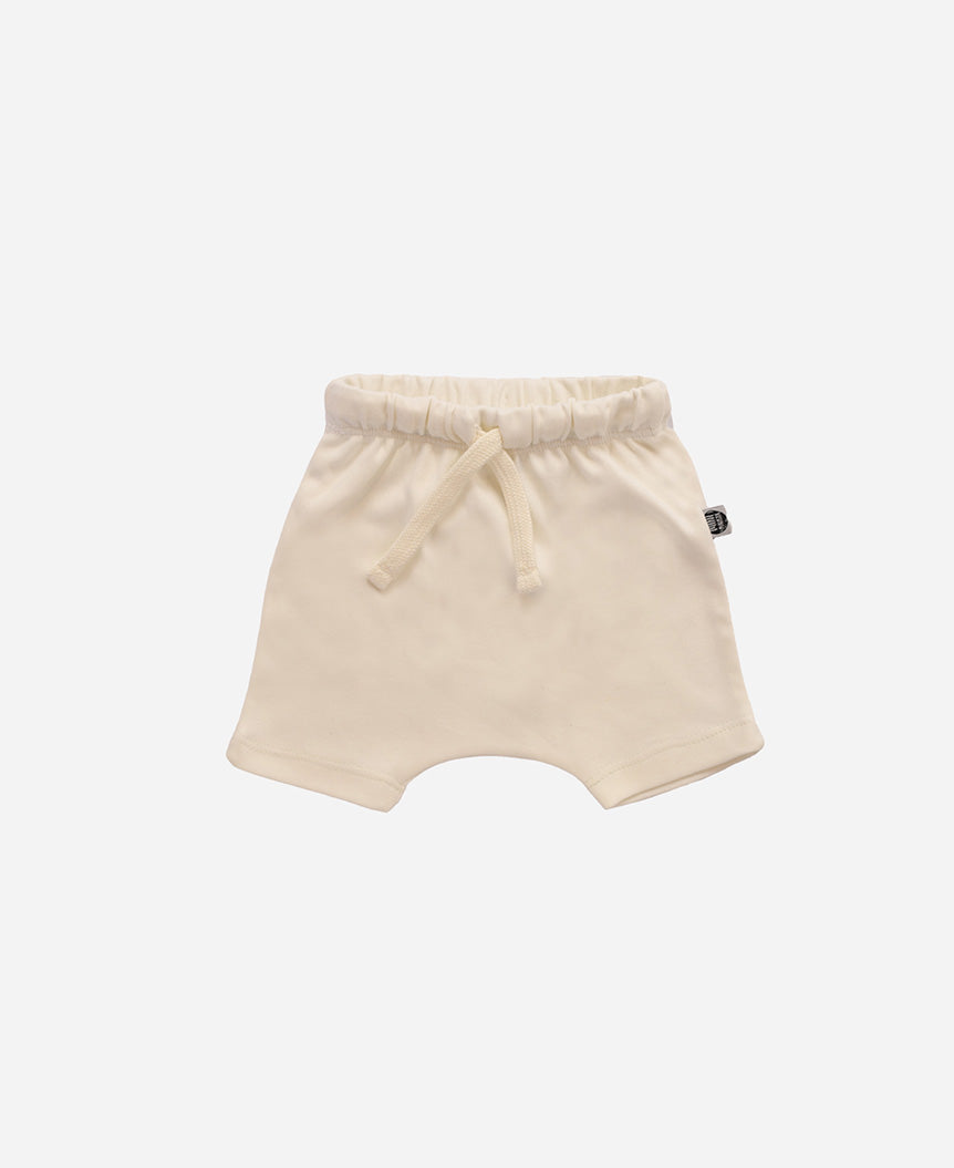 Bermuda de Bebê MiniMalista Malha | Liso Branco Off