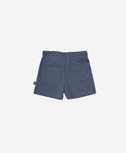 Bermuda Cargo Infantil Unissex | Liso Azul Oxford