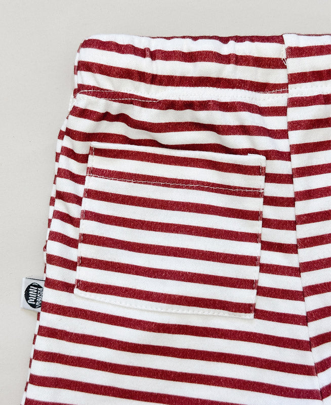 Bermuda Cargo Infantil Unissex | Listrinhas Vermelho