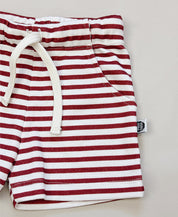 Bermuda Cargo Infantil Unissex | Listrinhas Vermelho