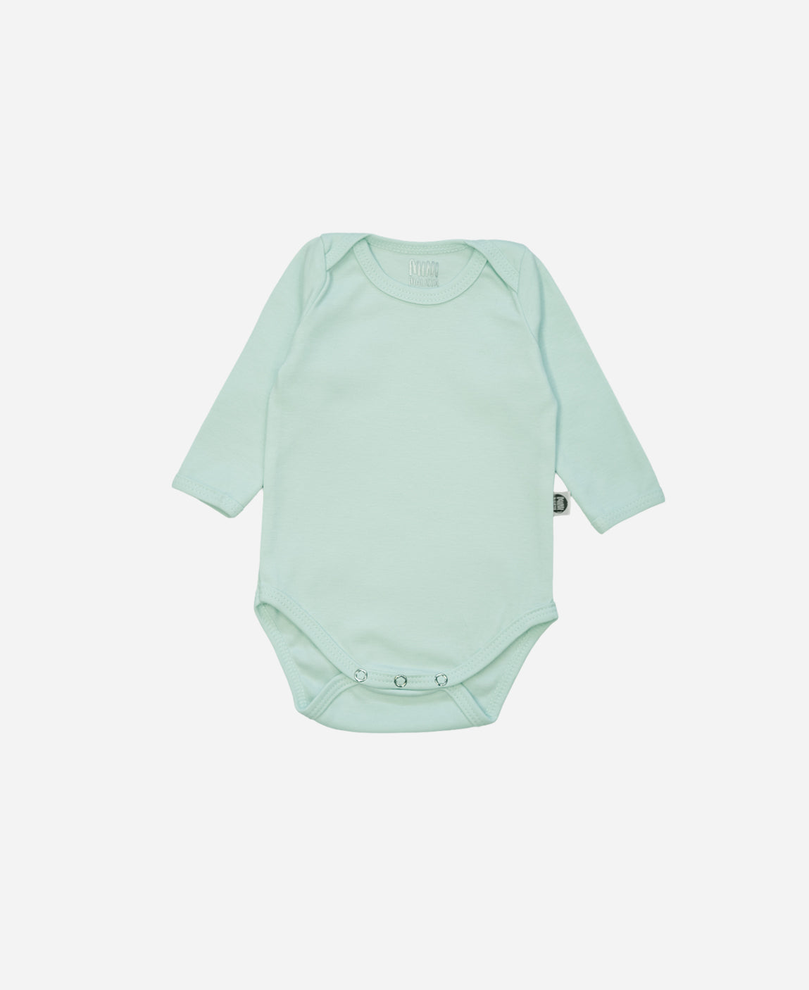 Body de Bebê Manga Longa Unissex | Liso Mint