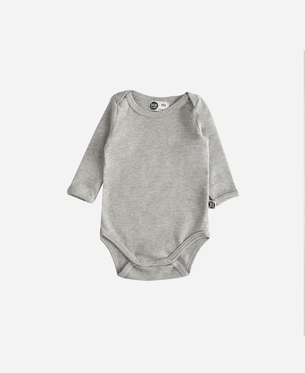 Conjunto Bebê Menino Calça + Body Longo + Babador | Mescla e Dreamy