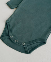 Body de Bebê Manga Longa Unissex | Liso Deep Green