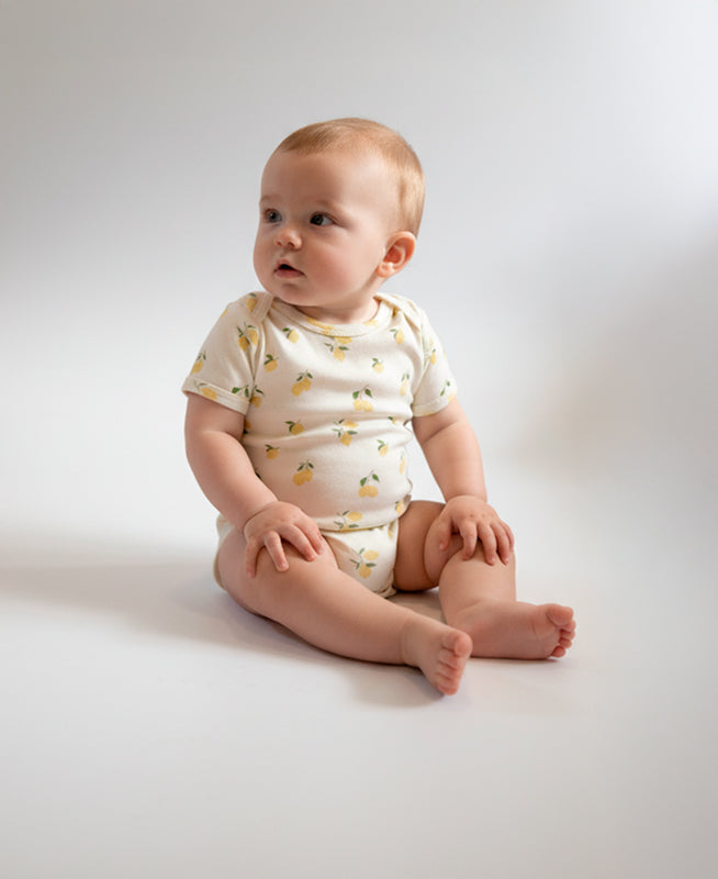 Body de Bebê Manga Curta Unissex | Limone