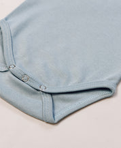 Body de Bebê Manga Curta Unissex | Liso Azul Coastal