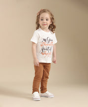 Camiseta Infantil Manga Curta Unissex Grateful Heart