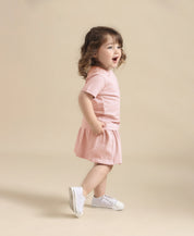 Camiseta Infantil Manga Curta Unissex | Liso Peachy