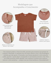 Conjunto Camiseta e Bermuda Infantil Menino | Chutney e Listrinhas