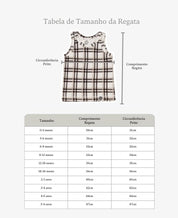 Conjunto Regata e Bermuda Infantil Menino | Stone e Xadrez Plaid