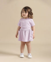 Camiseta Infantil Manga Curta Unissex | Liso Lilac