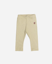 Calça Unissex Slim Canelada Infantil Liso Avelã - marrom claro terroso quentinho em ribana canelada 100% algodão - MiniMalista Baby
