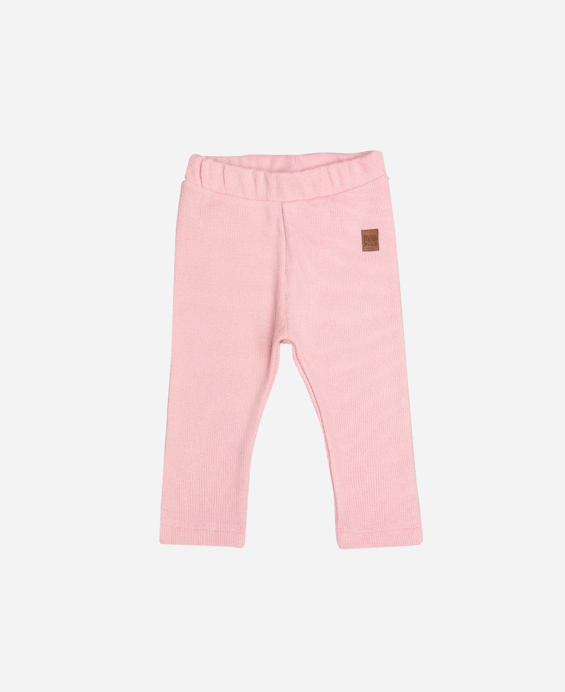 Calça Unissex Slim Canelada Infantil Liso Rosa Tutti-Frutti - rosa vibrante alegre em ribana canelada 100% algodão - MiniMalista Baby