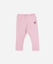 Calça Unissex Slim Canelada Infantil Liso Rose Quartzo - rosa quartzo delicado e romântico em ribana canelada 100% algodão - MiniMalista Baby