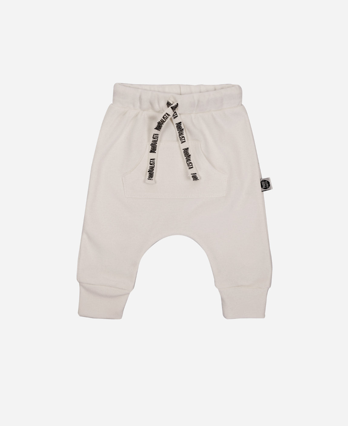 Calça Bolsão Unissex MiniMalista | Liso Branco Off